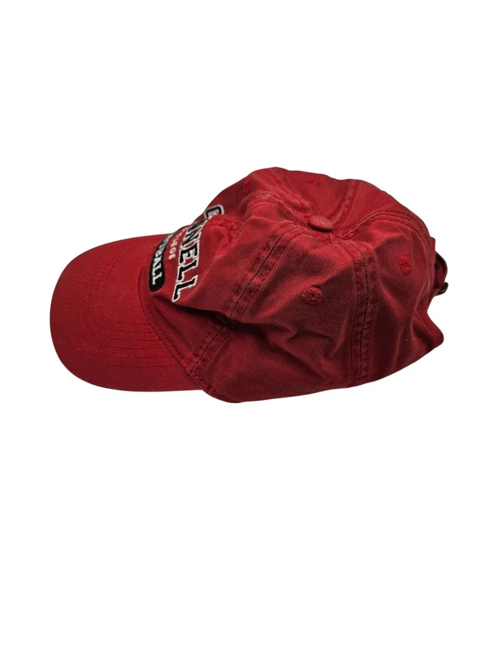 Vintage Grinnell College Football Strapback Dad Baseball Hat Cap Red Embroidered